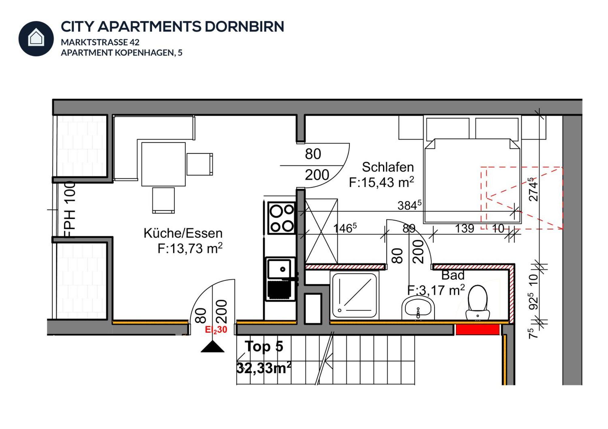 City Apartments Dornbirn Gemuetliches Apartment Im Stadtzentrum Dornbirn, Kopenhagen 5 Ngoại thất bức ảnh